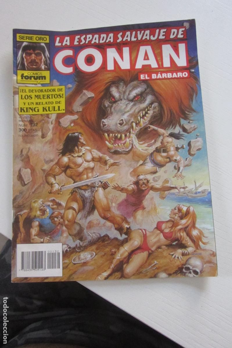 C&oacute;mics: LA ESPADA SALVAJE DE CONAN EL BARBARO N&ordm; 132 SERIE ORO. FORUM ARX202