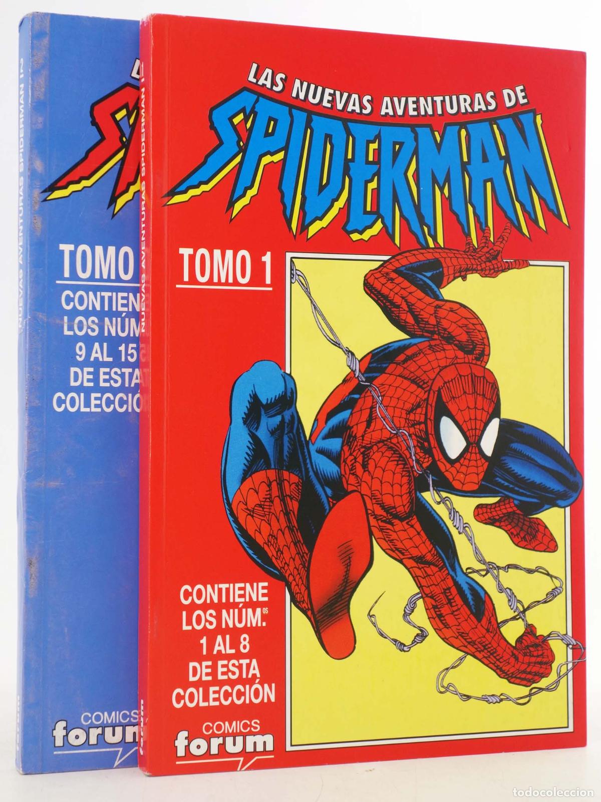 C&oacute;mics: LAS NUEVAS AVENTURAS DE SPIDERMAN 1 A 15. COMPLETA EN 2 RETAPADOS. Forum, 1996