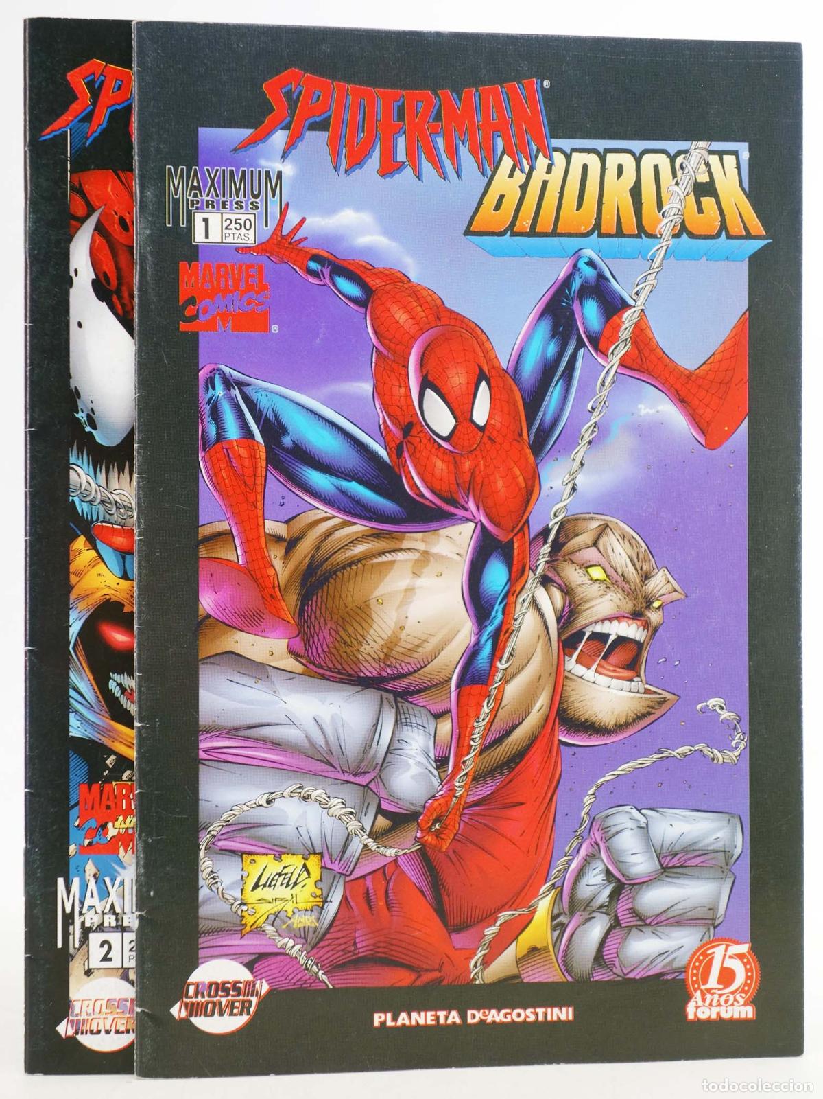 C&oacute;mics: SPIDERMAN BADROCK 1 A 2. COMPLETA. Forum, 1998