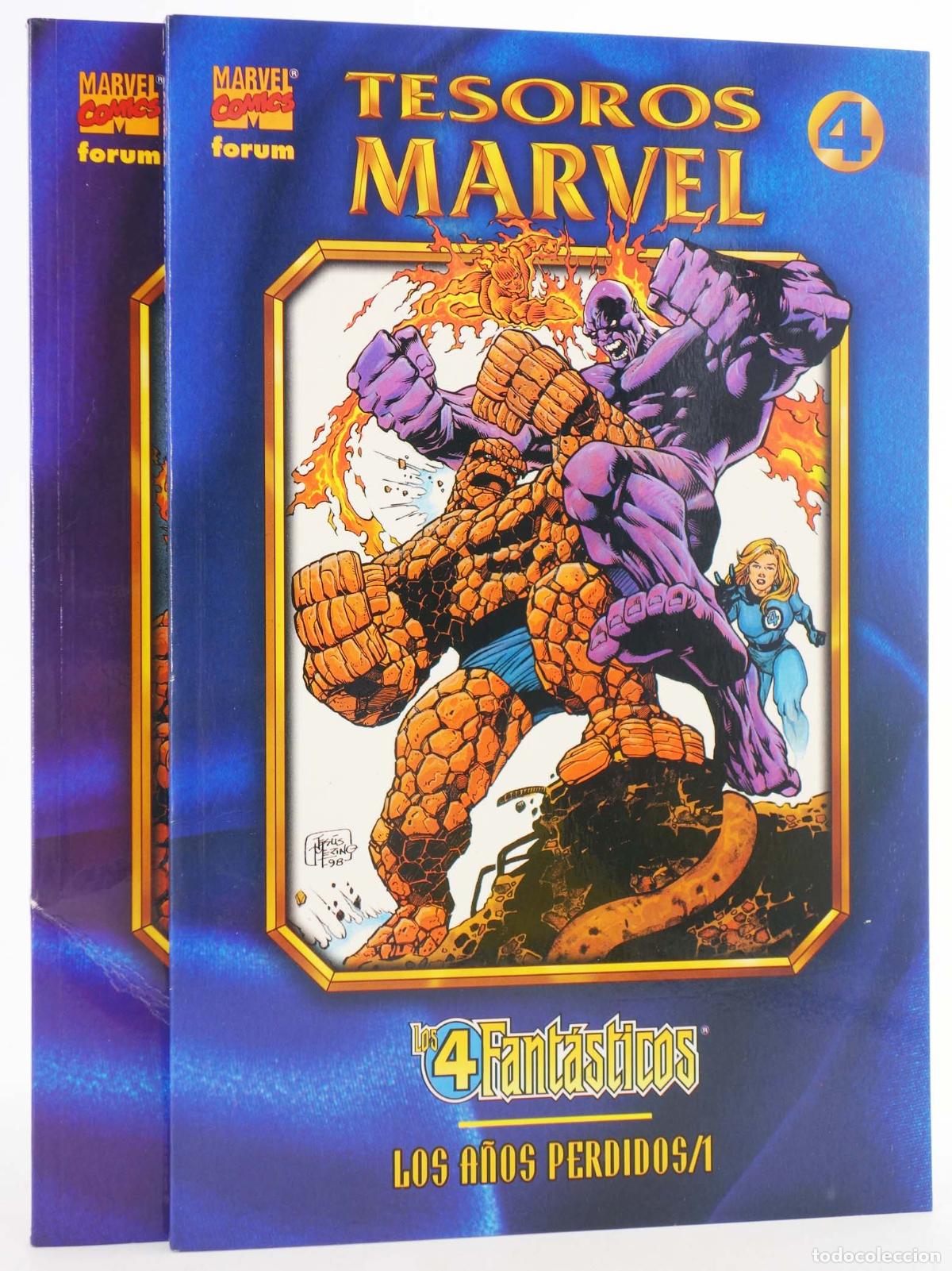 C&oacute;mics: TESOROS MARVEL LOS 4 FANT&Aacute;STICOS LOS A&Ntilde;OS PERDIDOS 1 A 2. COMPLETA. Forum, 1998