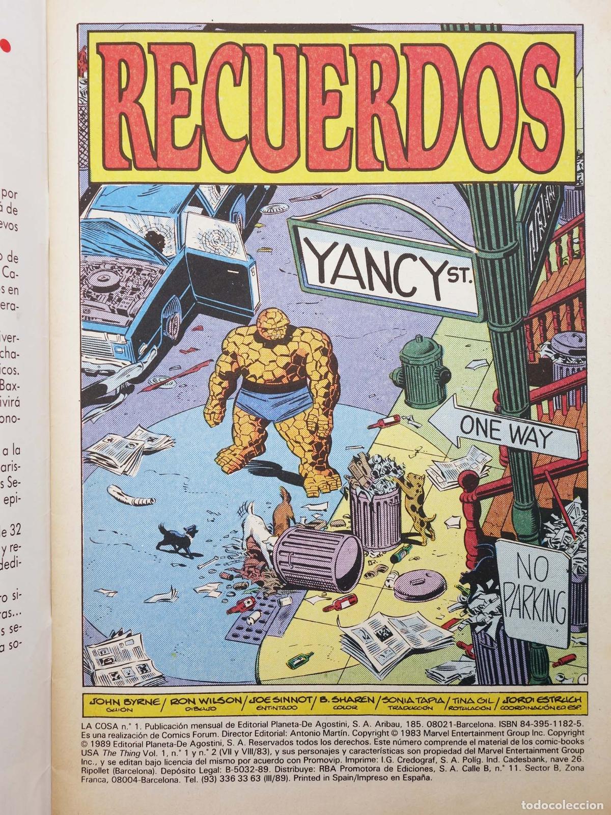 C&oacute;mics: LA COSA 1 A 16. COMPLETA. Forum, 1989 - Foto 6