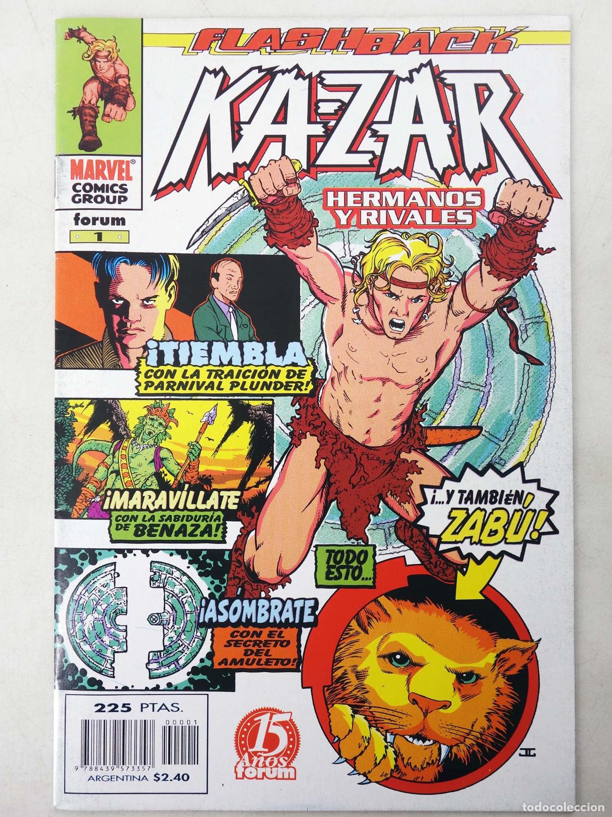 C&oacute;mics: KAZAR KA-ZAR FLASHBACK. HERMANOS Y RIVALES (Todd Dezago) Forum, 1998