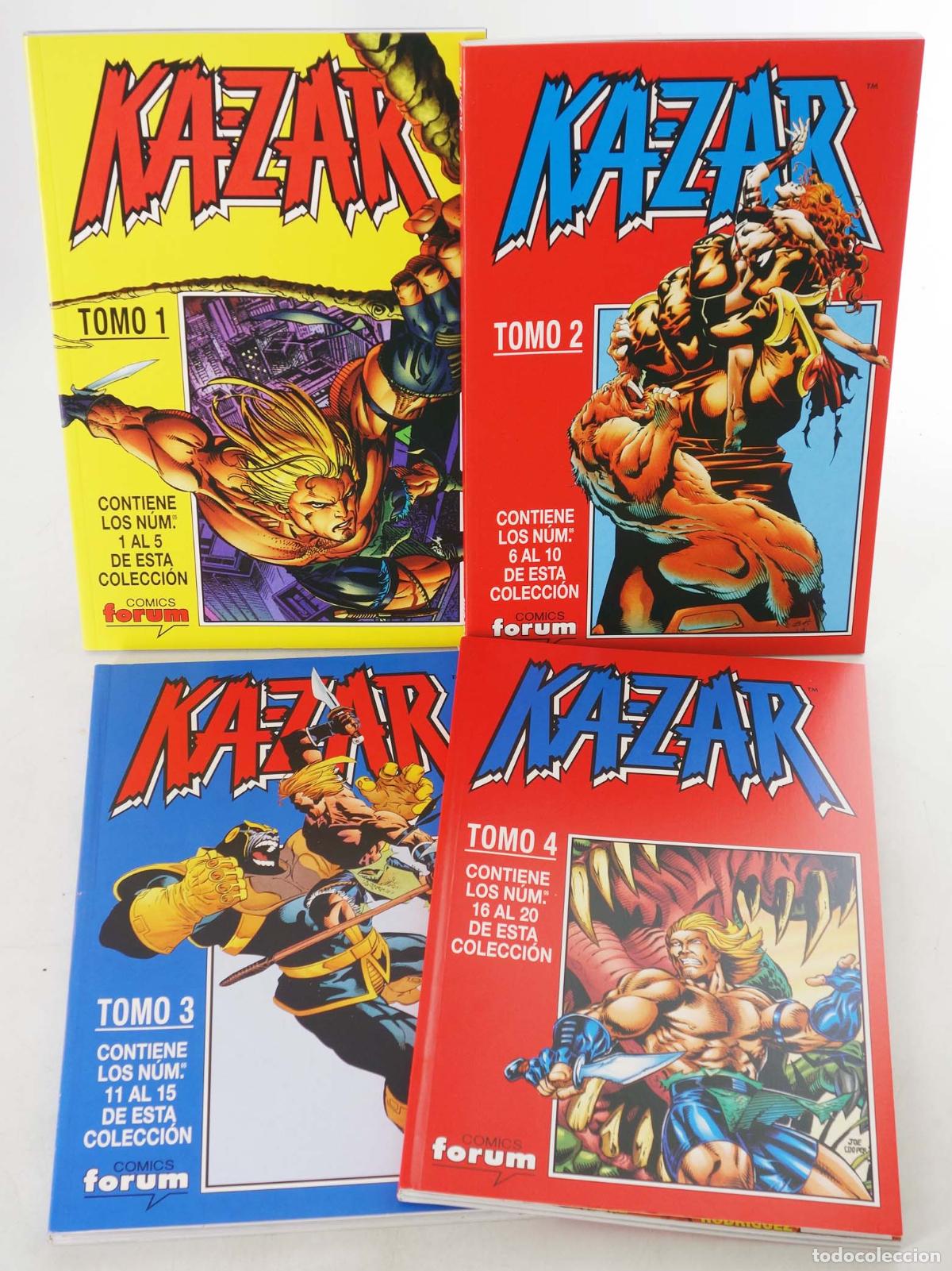 C&oacute;mics: KAZAR KA-ZAR 1 A 20. COMPLETA EN 4 RETAPADOS. Forum, 1998