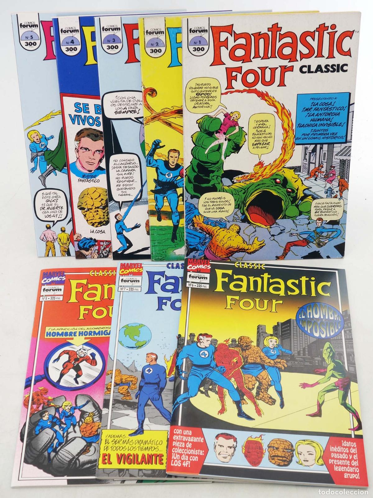 C&oacute;mics: LOS 4 FANT&Aacute;STICOS: FANTASTIC FOUR CLASSIC 1 A 8. Forum, 1993