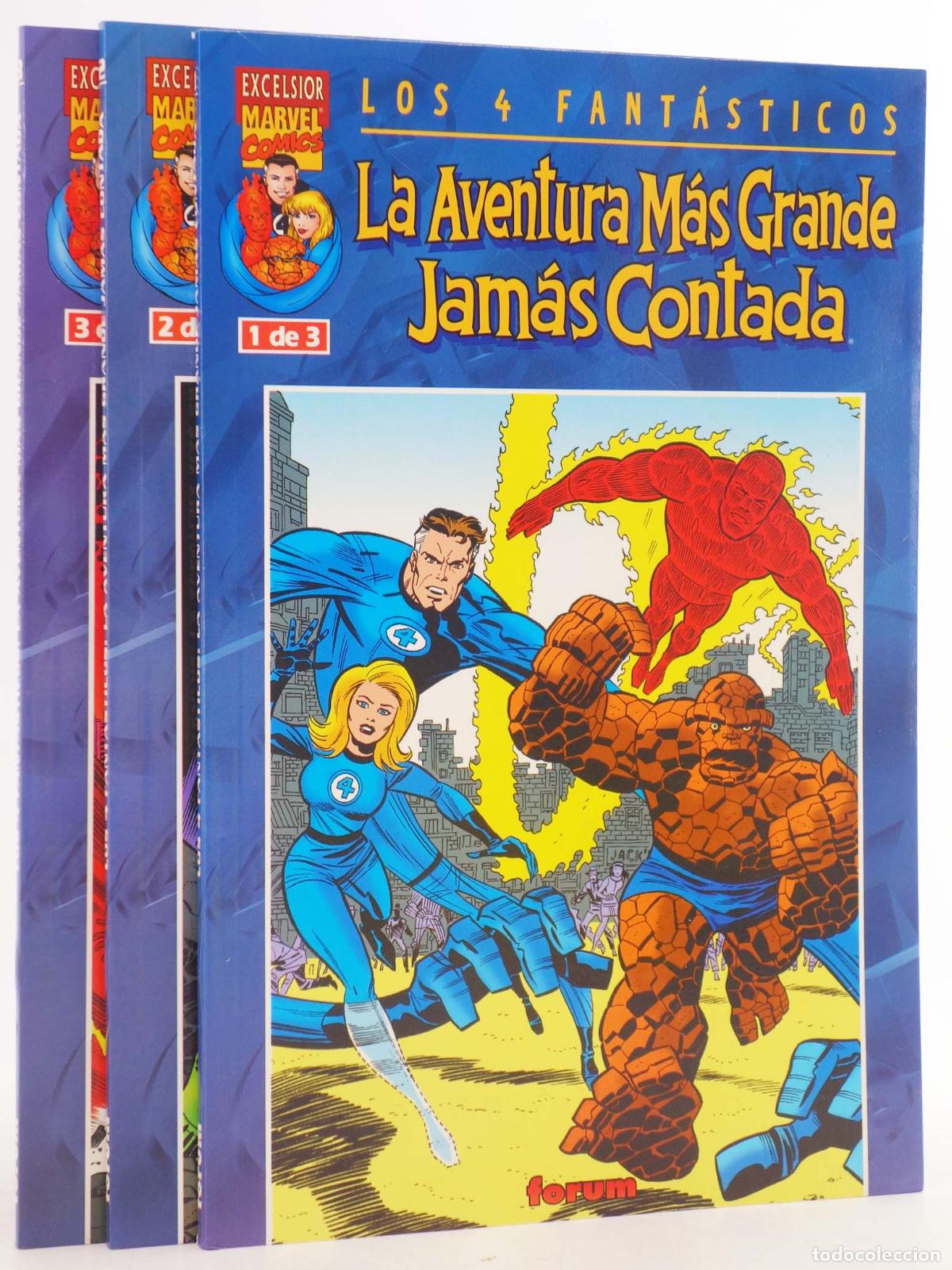 C&oacute;mics: LOS 4 FANT&Aacute;STICOS: LA AVENTURA M&Aacute;S GRANDE JAM&Aacute;S CONTADA 1 A 3. COMPLETA. Forum, 2001