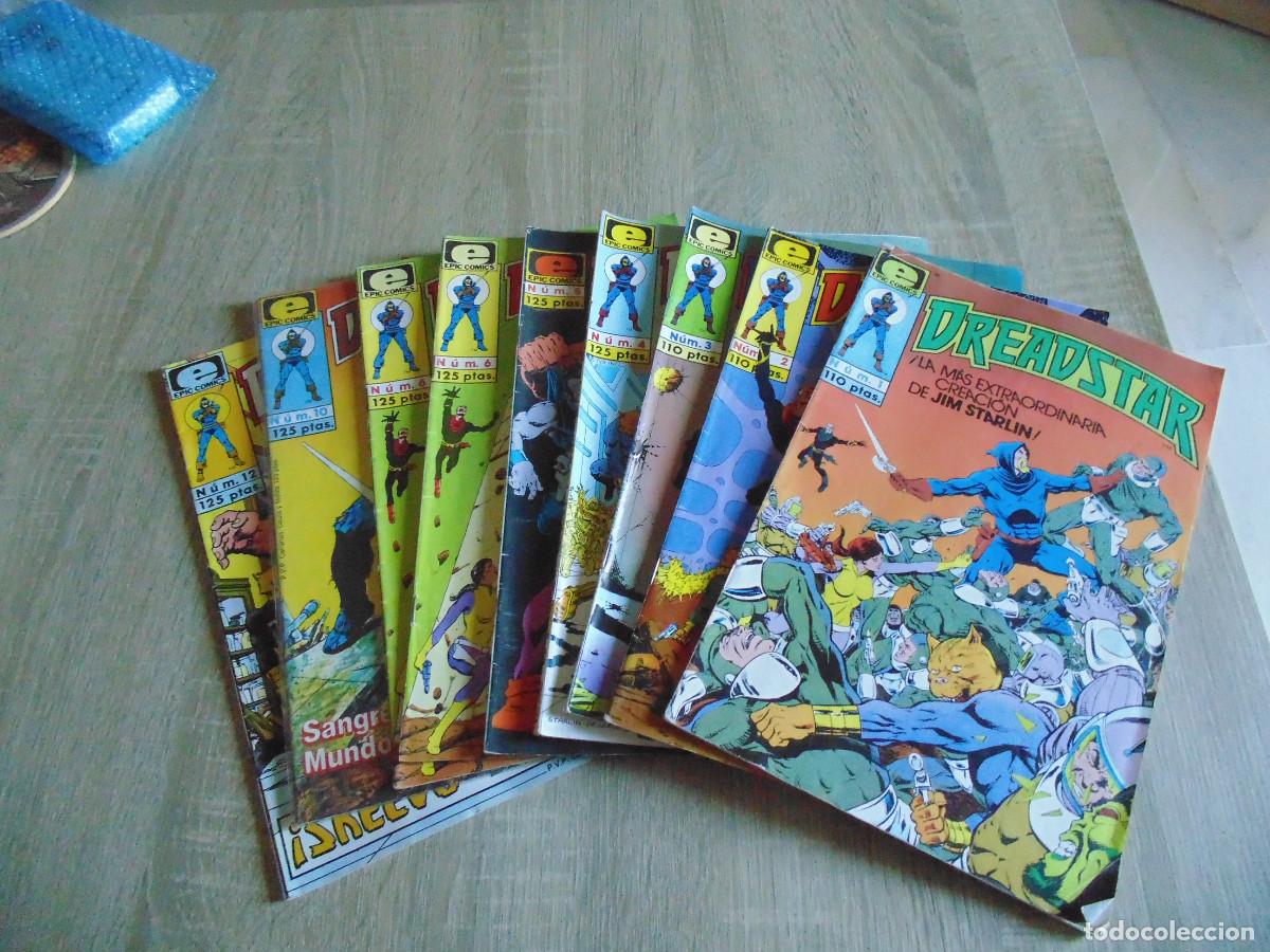 C&oacute;mics: Dreadstar Vol-1. Lote de numeros del 1 al 6, 10 y 12 de 18. 1986. EPIC / Marvel / Forum.