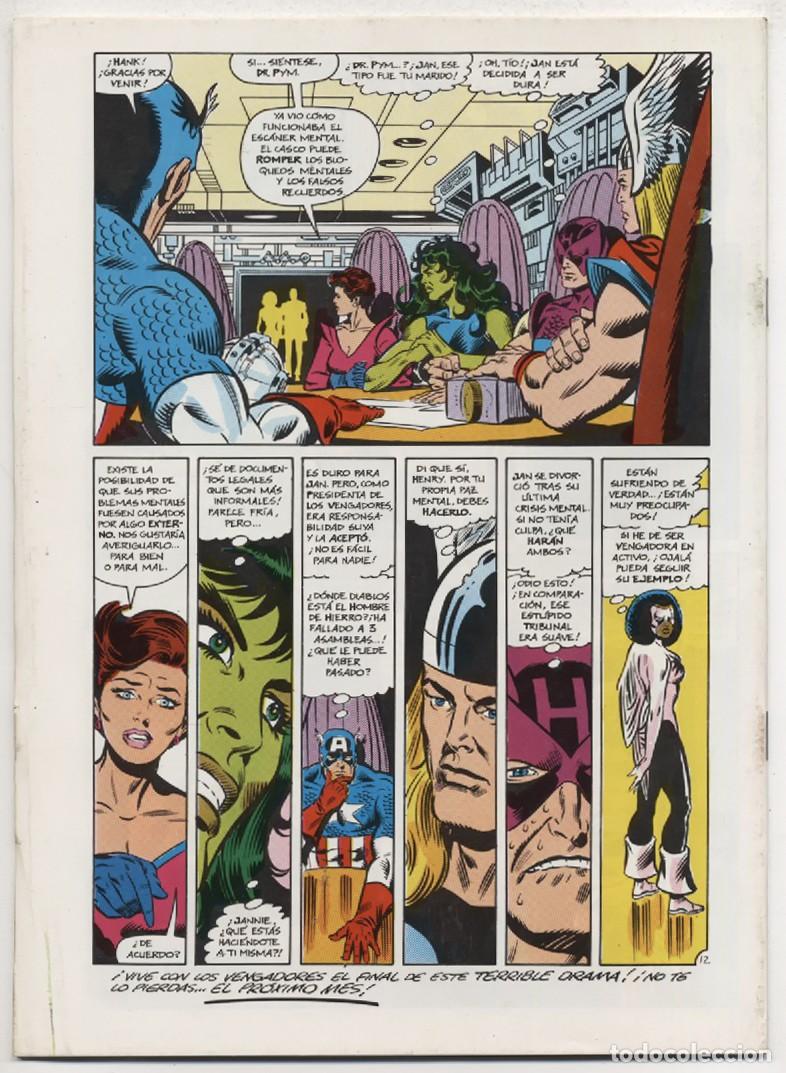 C&oacute;mics: COMIC GRAPA LOS VENGADORES N&ordm; 40 LA BATALLA FINAL EDICIONES FORUM MARVEL 1986 - Foto 2