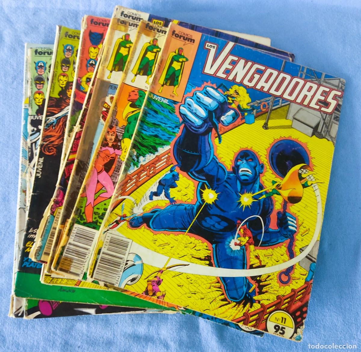 C&oacute;mics: LOTE DE 10 COMICS FORUM LOS VENGADORES ORIGINALES