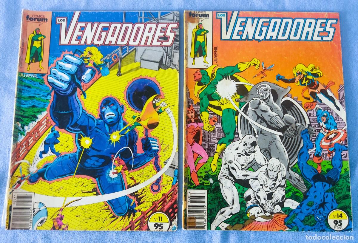 C&oacute;mics: LOTE DE 10 COMICS FORUM LOS VENGADORES ORIGINALES - Foto 2
