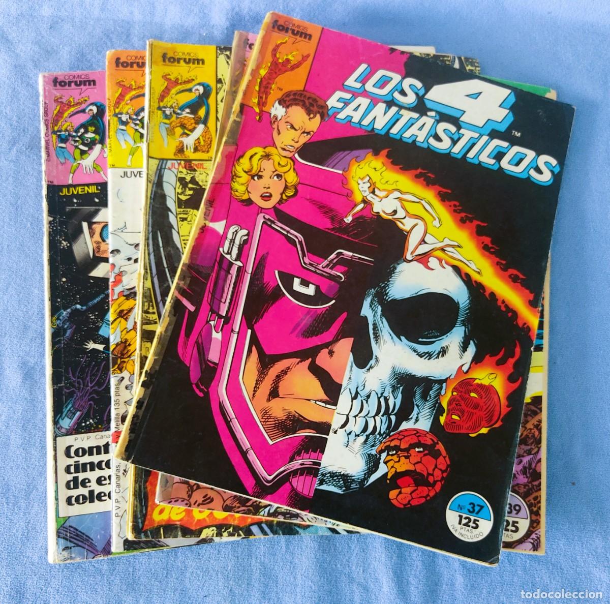 C&oacute;mics: LOTE DE 5 COMICS FORUM LOS 4 FANTASTICOS ORIGINALES UNO CON 5 TITULOS