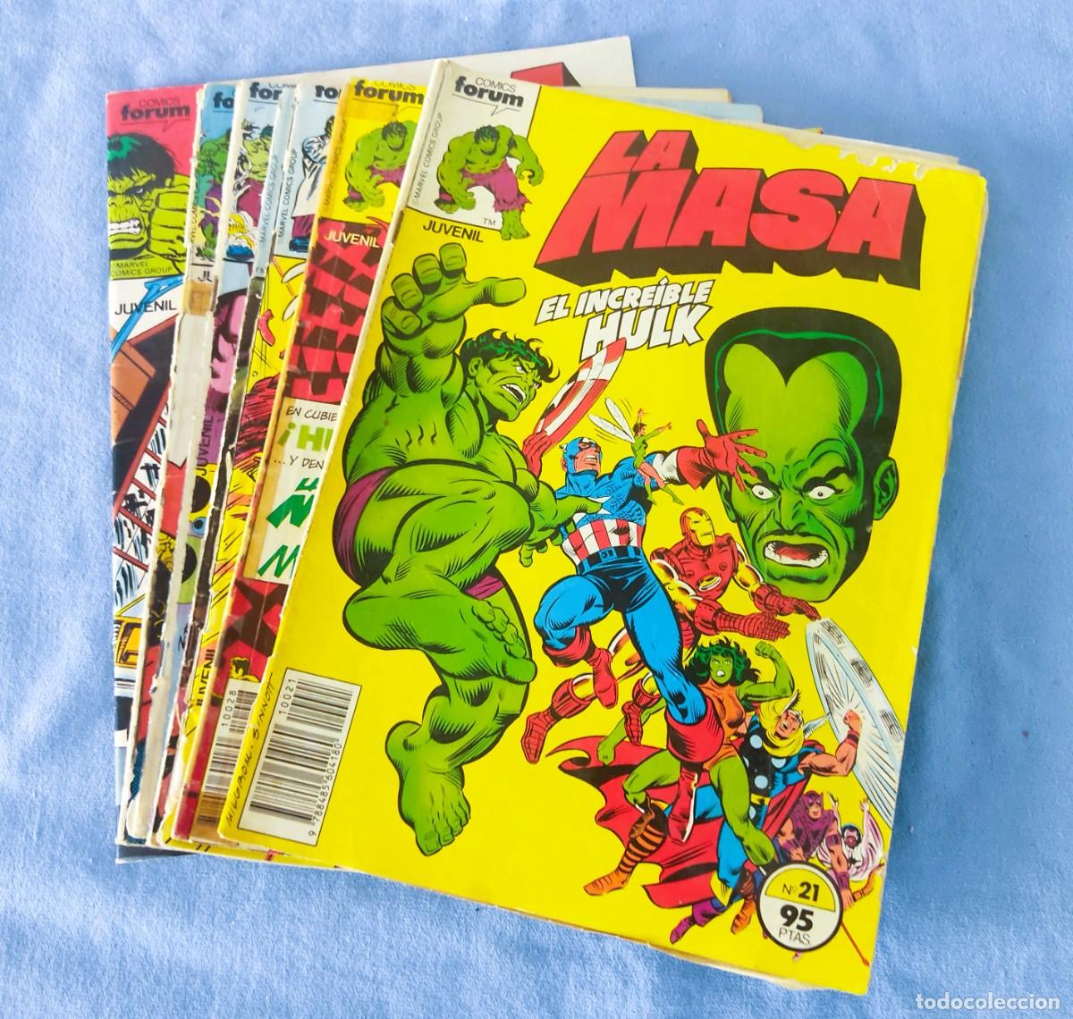 Comics: LOTE DE 7 COMICS FORUM LA MASA HULK ORIGINALES