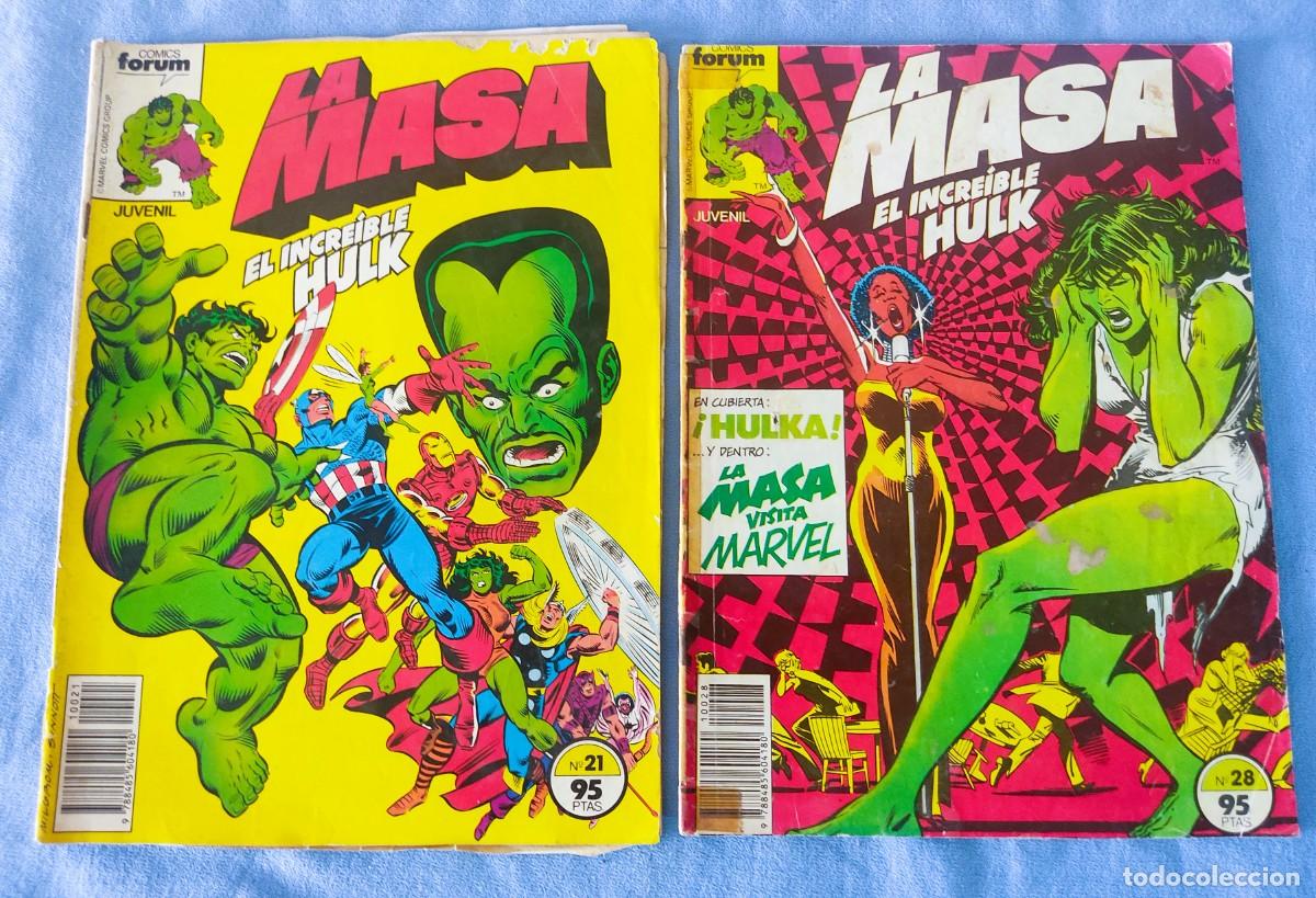 C&oacute;mics: LOTE DE 7 COMICS FORUM LA MASA HULK ORIGINALES - Foto 2
