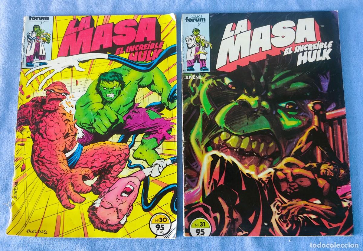 C&oacute;mics: LOTE DE 7 COMICS FORUM LA MASA HULK ORIGINALES - Foto 3