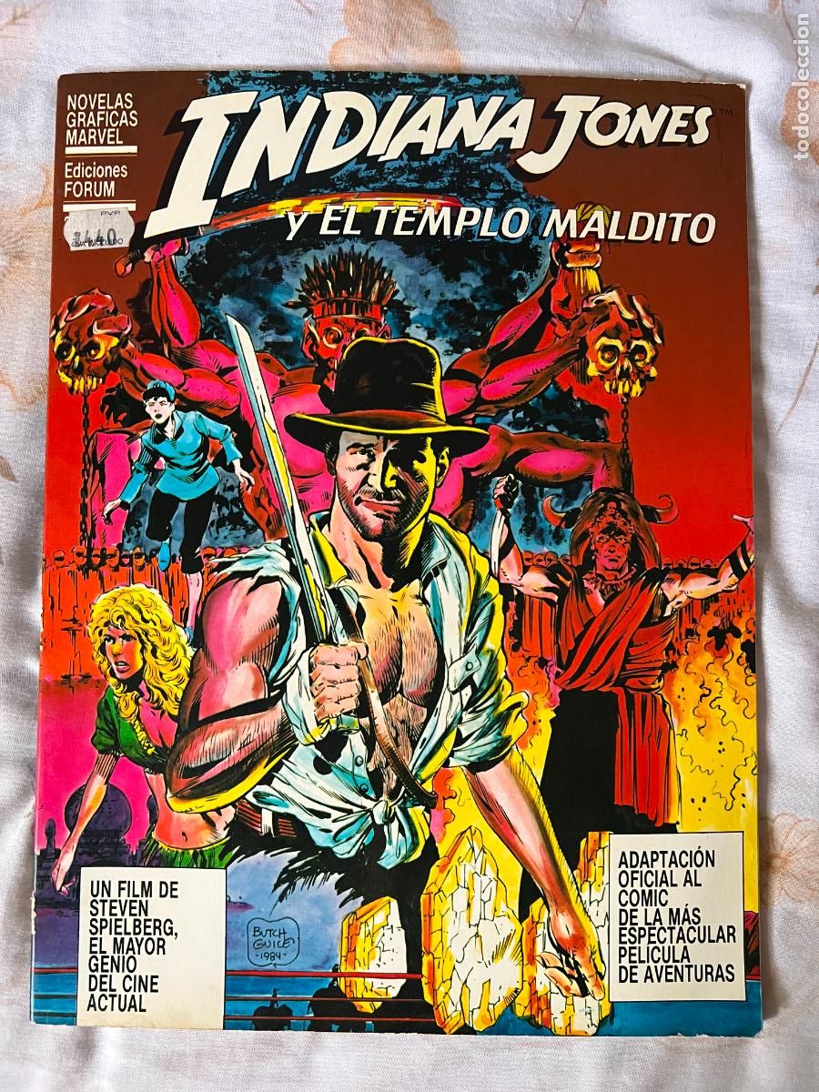 C&oacute;mics: NOVELAS GR&Aacute;FICAS MARVEL INDIANA JONES Y EL TEMPLO MALDITO, ED. FORUM 1984