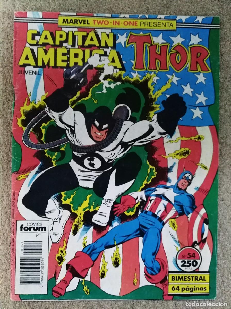C&oacute;mics: Marvel Two In One Capitan America/Thor 54.Vol.1.Marvel.Forum - Foto 1