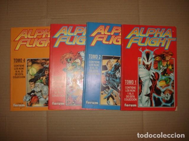 C&oacute;mics: Alpha Flight, vol. II, completa, 1998, 20 n&acute;`umeros en 4 tomos, Forum, muy buen estado