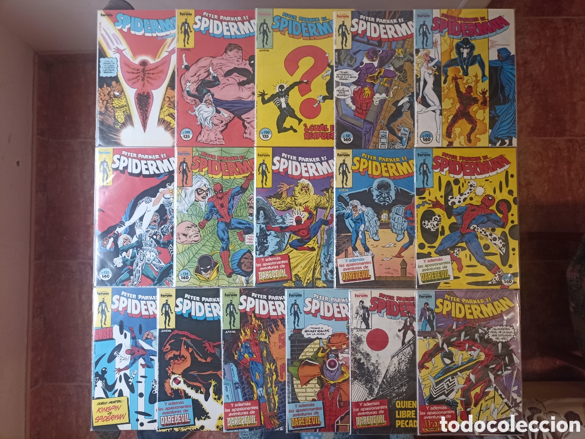 C&oacute;mics: SPIDERMAN VOL.1 N&deg;118, 119, 120, 121, 122, 123, 124, 125, 126, 127, 128, 129,130,131,136,137 -Forum-
