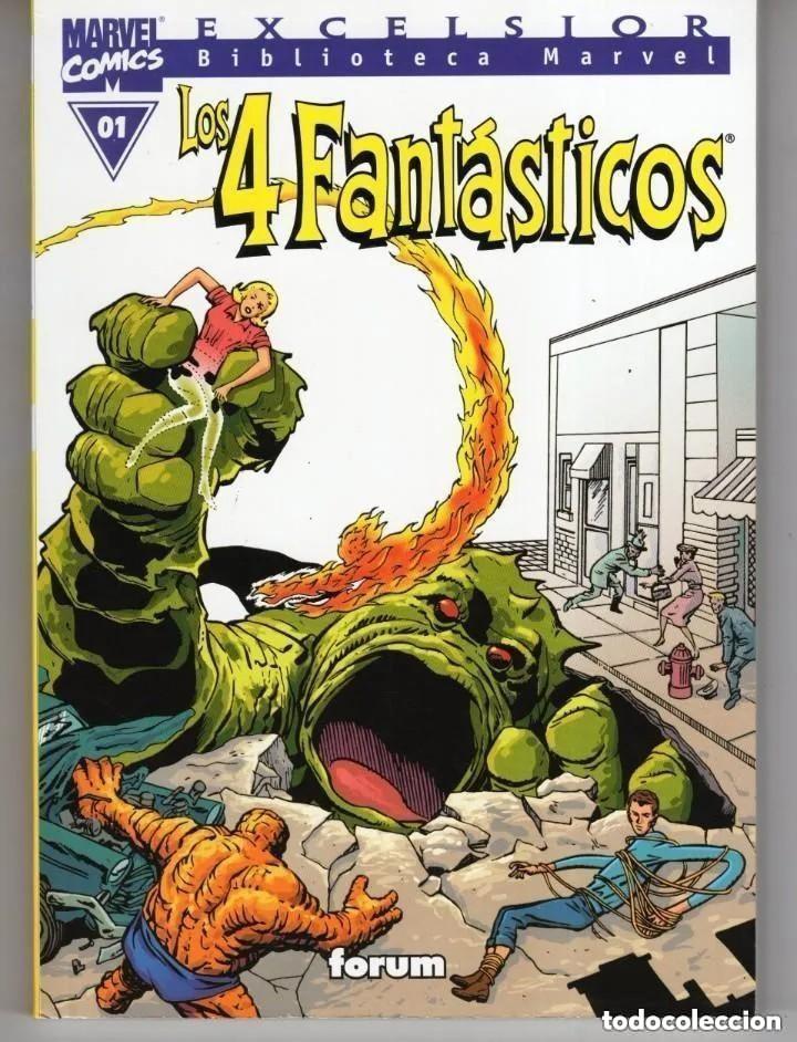 C&oacute;mics: BIBLIOTECA MARVEL LOS 4 FANTASTICOS COMPLETA 35 TOMOS - FORUM - BUEN ESTADO - OFM15