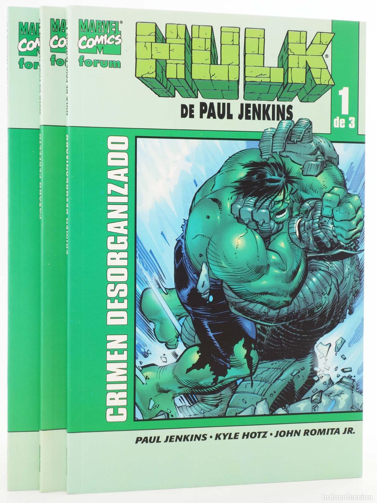 Comics : HULK DE PAUL JENKINS 1 A 3. COMPLETA. Forum, 2004