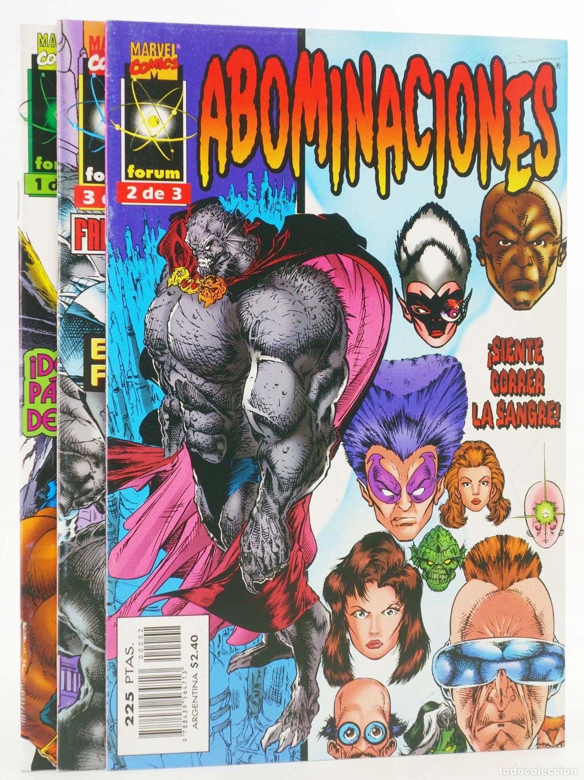 C&oacute;mics: ABOMINACIONES 1 A 3. COMPLETA. Forum, 1997 - Foto 2