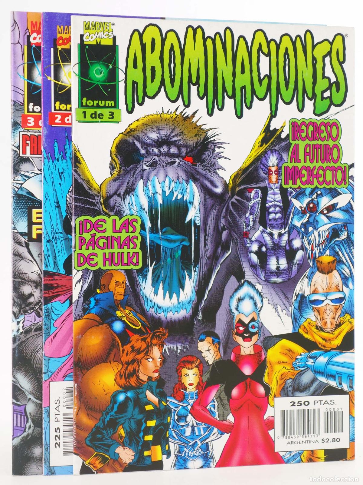 C&oacute;mics: ABOMINACIONES 1 A 3. COMPLETA. Forum, 1997 - Foto 1