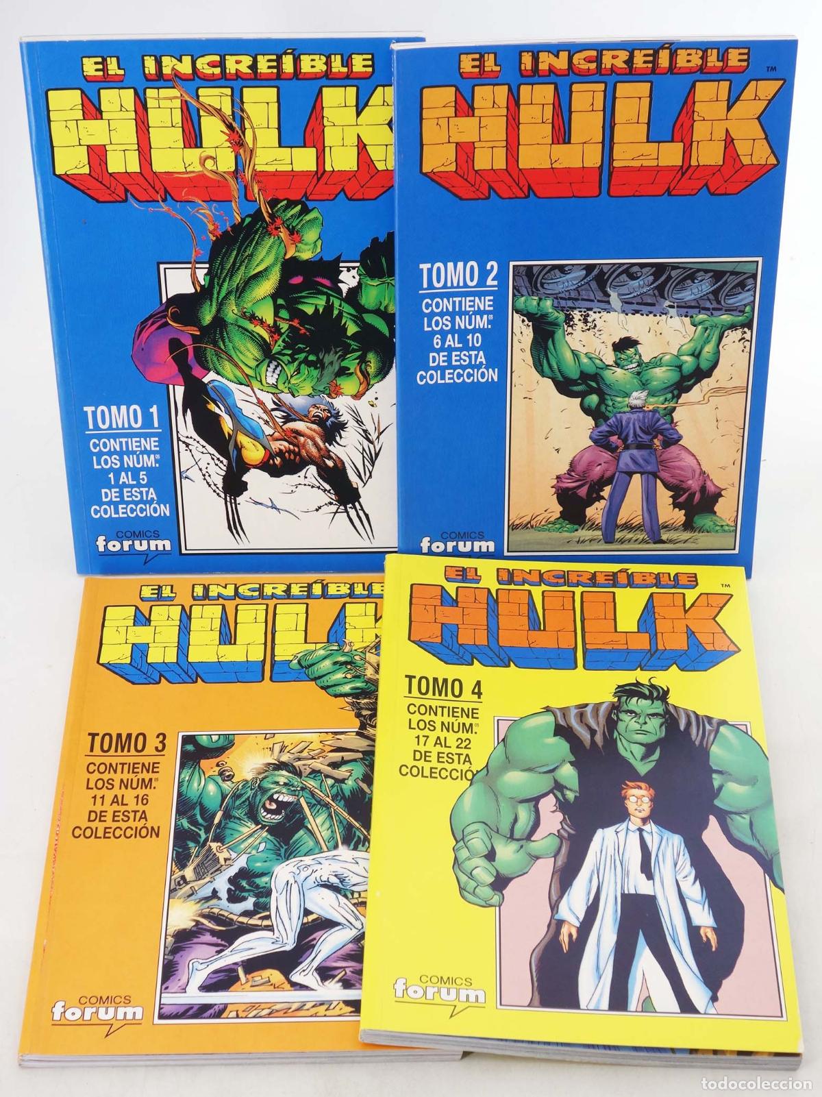 Comics : HULK VOL. 3 1 A 22. COMPLETA EN 4 RETAPADOS. Forum, 1998