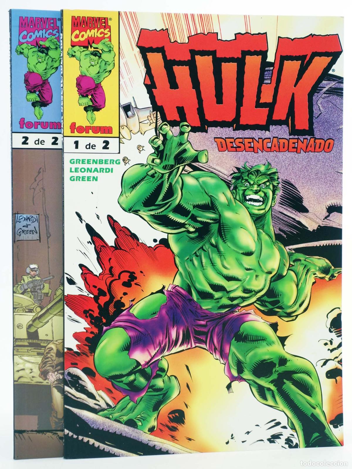 C&oacute;mics: HULK DESENCADENADO 1 A 2. COMPLETA. Forum, 1999 - Foto 1