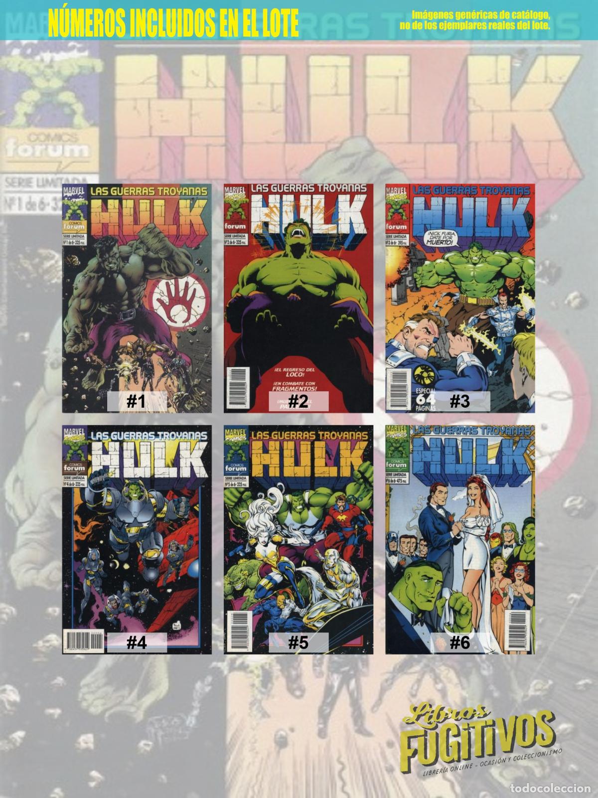 C&oacute;mics: HULK: LAS GUERRAS TROYANAS 1 A 6. COMPLETA. Forum, 1995 - Foto 3
