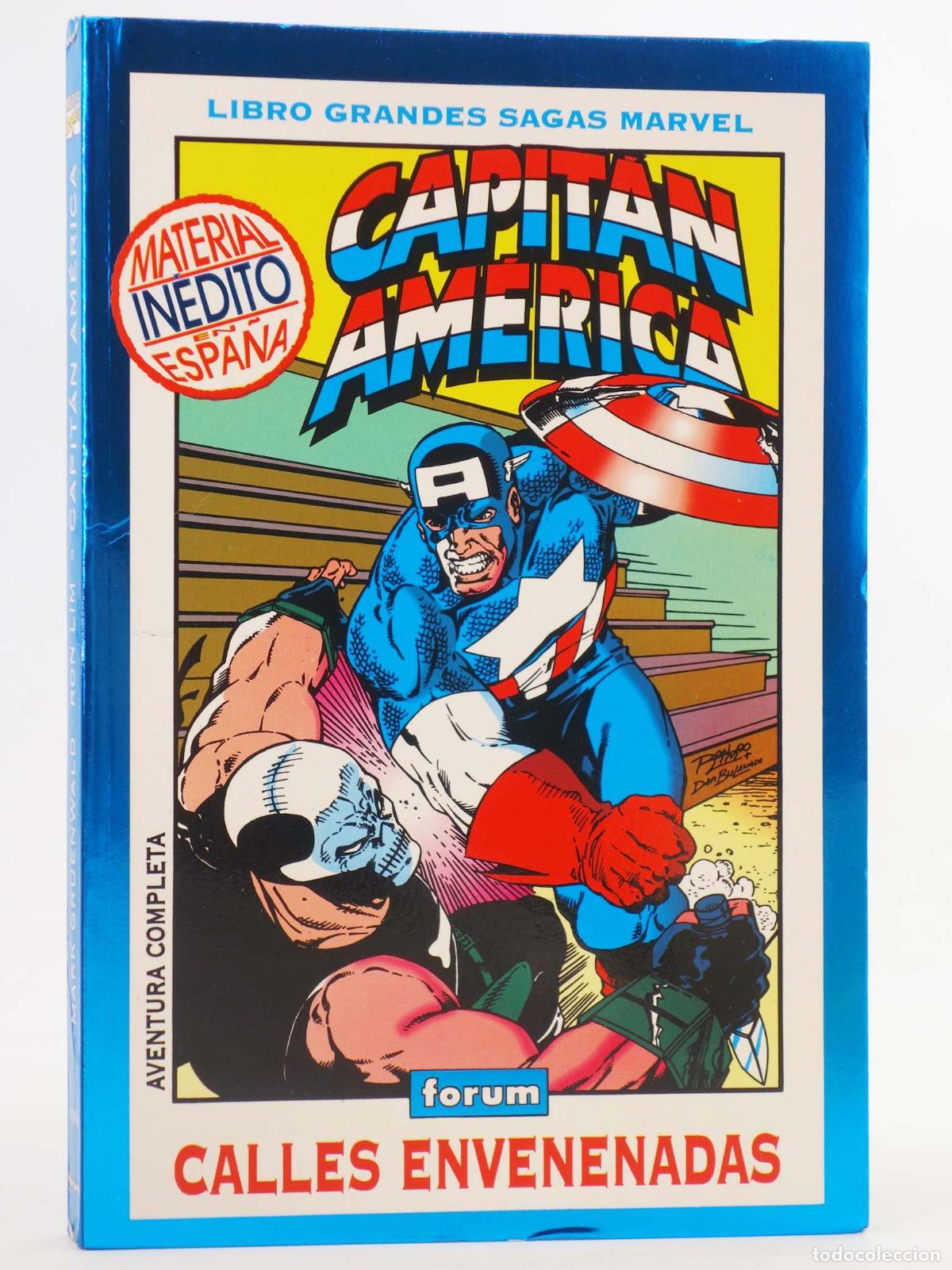 C&oacute;mics: GRANDES SAGAS MARVEL CAPIT&Aacute;N AM&Eacute;RICA. CALLES ENVENENADAS (Mark Gruenwald/Mark Bagley/Ron Lim) 1994