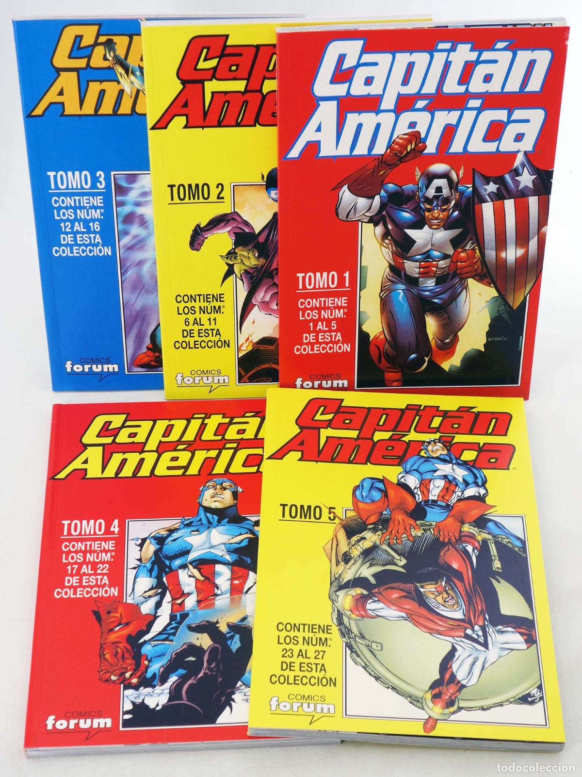 C&oacute;mics: CAPIT&Aacute;N AM&Eacute;RICA VOL. 4 - STEVE ROGERS HEROES RETURN 1 A 27. COMPLETA EN 5 RETAPADOS. Forum, 1998