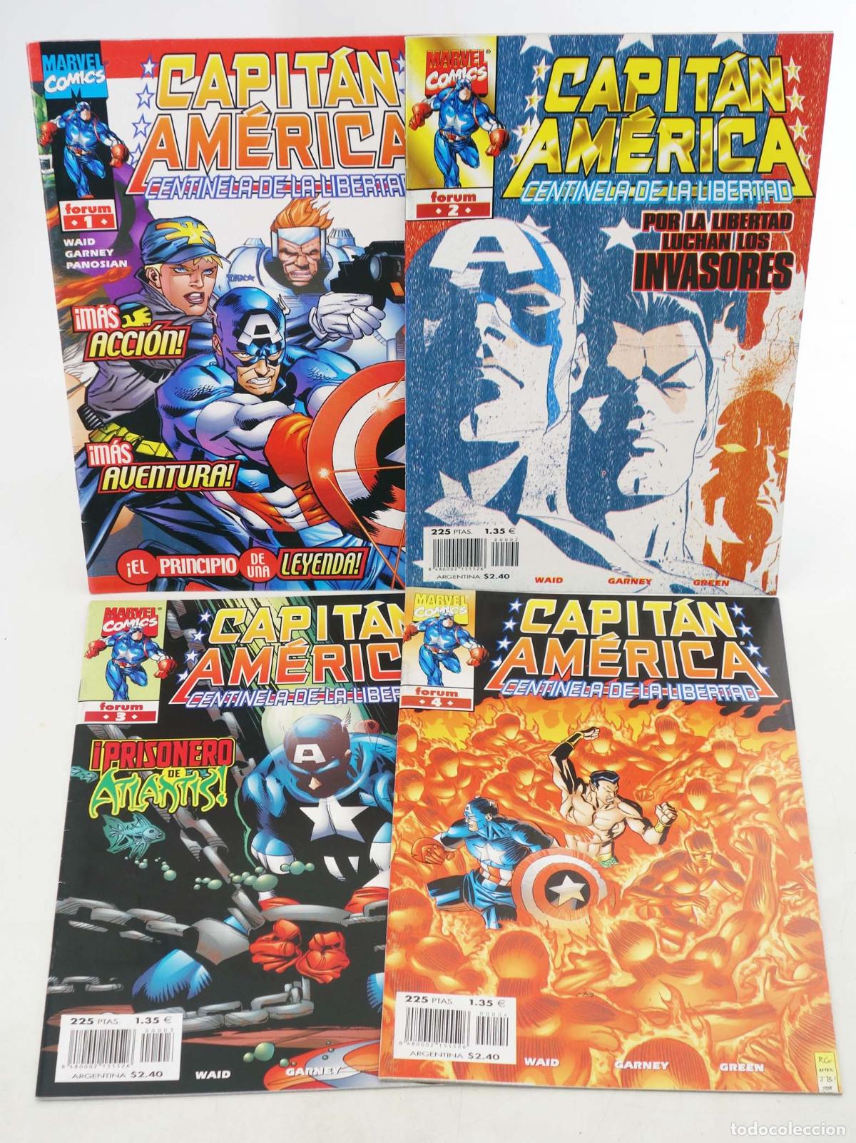 C&oacute;mics: CAPIT&Aacute;N AM&Eacute;RICA CENTINELA DE LA LIBERTAD 1 A 4. Forum, 1999