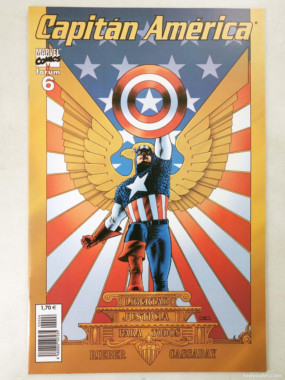 C&oacute;mics: CAPIT&Aacute;N AM&Eacute;RICA VOL. 5 6. CAPIT&Aacute;N AM&Eacute;RICA (John Ney Rieber/John Cassaday) Forum, 2003