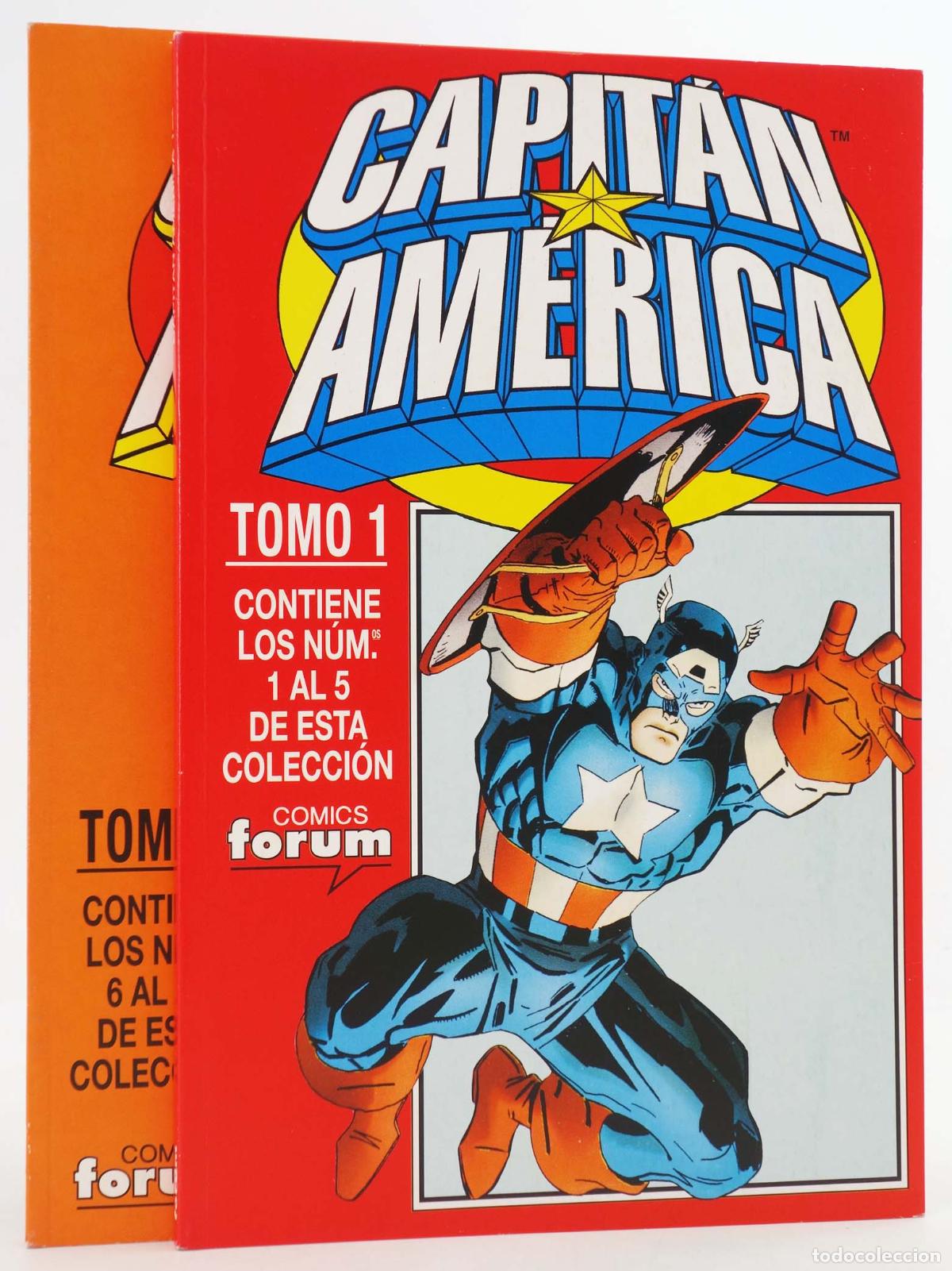 C&oacute;mics: CAPIT&Aacute;N AM&Eacute;RICA VOL. 3 - STEVE ROGERS 1 A 11. COMPLETA EN 2 RETAPADOS. Forum, 1996