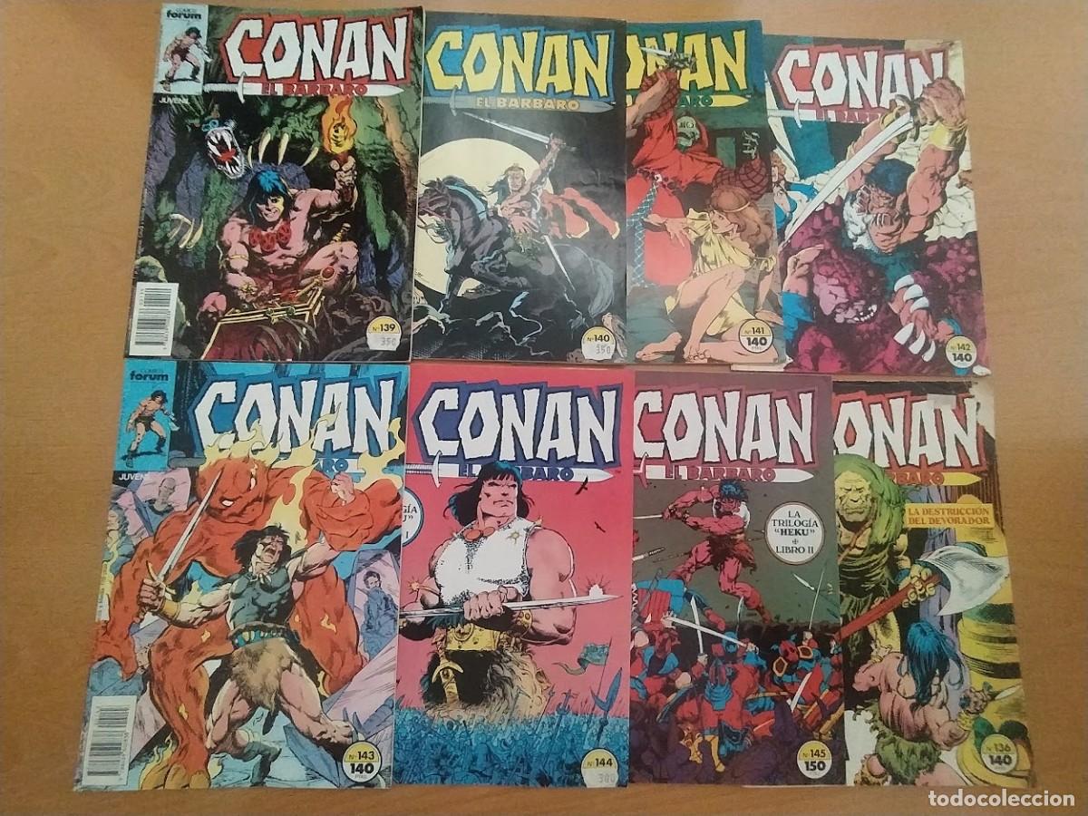 C&oacute;mics: CONAN EL BARBARO, 7 NUMEROS DEL 139 AL 145, REGALO 136 POR ESTAR DETERIORADO