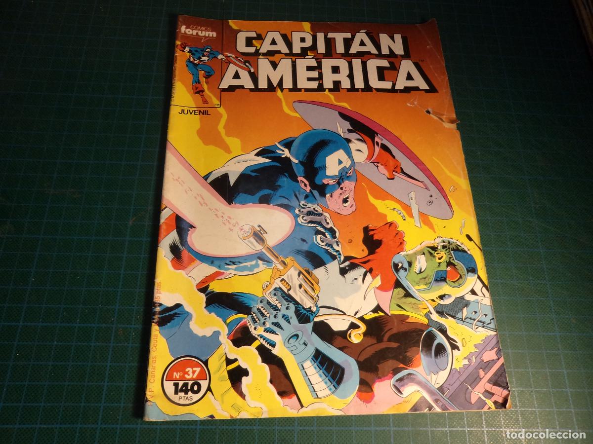C&oacute;mics: Capitan America. Vol 1 N&ordm; 37. Forum.