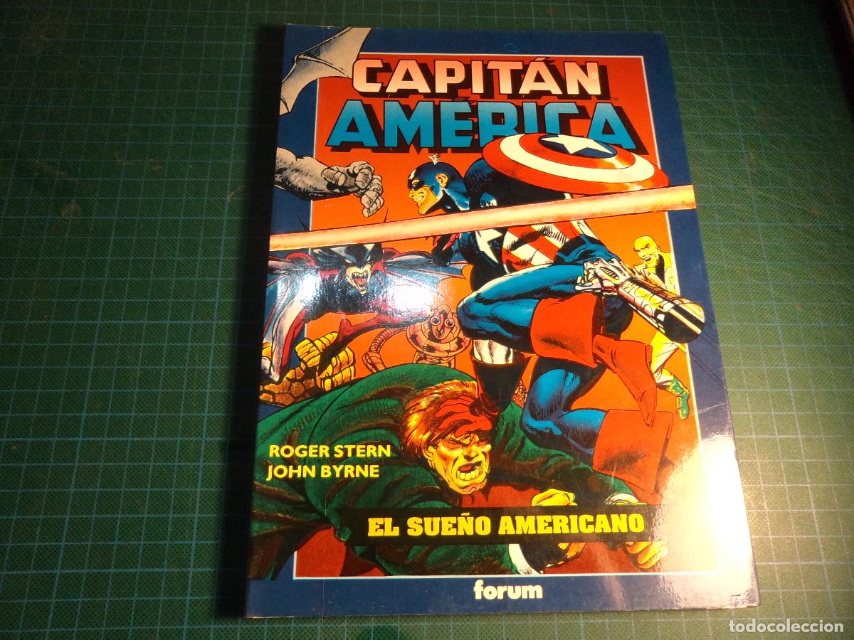 C&oacute;mics: Capitan America. El sue&ntilde;o americano. Stern / Byrne. Forum