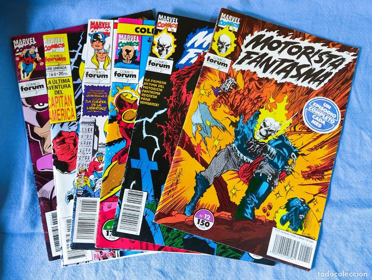 Fumetti: 6 COMICS FORUM MARVEL COMICS MOTORISTA FANTASMA CAPITAN AMERICA EL VIGILANTE WONDER WOMAN ETC