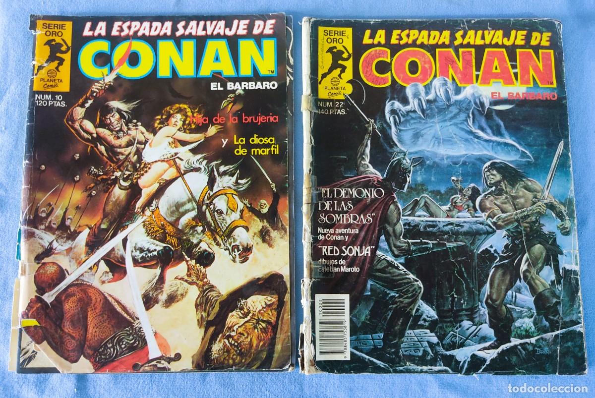 C&oacute;mics: 12 COMICS DE CONAN EL BARBARO LA ESPADA SALVAJE SERIE ORO PLANETA COMICS - Foto 2