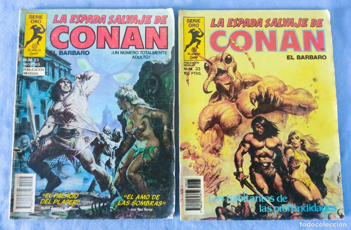 C&oacute;mics: 12 COMICS DE CONAN EL BARBARO LA ESPADA SALVAJE SERIE ORO PLANETA COMICS - Foto 3