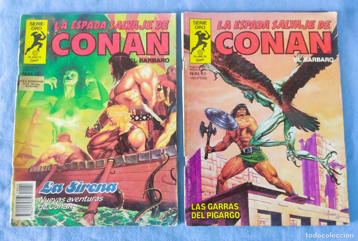 C&oacute;mics: 12 COMICS DE CONAN EL BARBARO LA ESPADA SALVAJE SERIE ORO PLANETA COMICS - Foto 5