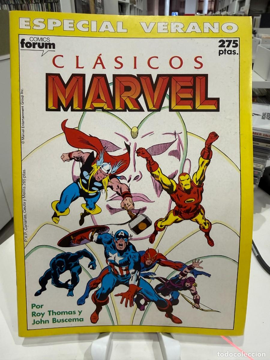 C&oacute;mics: Cl&aacute;sicos Marvel Especial Verano 1990 &ndash; Los Vengadores &ndash; Roy Thomas Y John Buscema