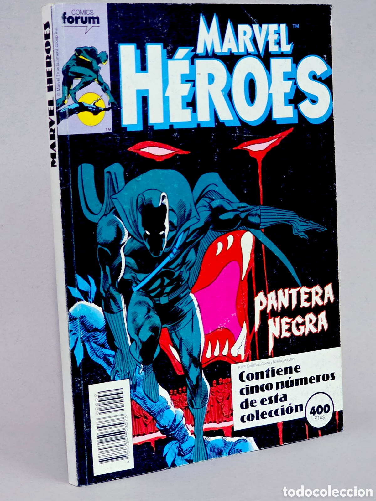 C&oacute;mics: C&Oacute;MIC MARVEL HEROES 45 AL 50 FORUM MARVEL RETAPADO PANTERA NEGRA MUY BUEN ESTADO