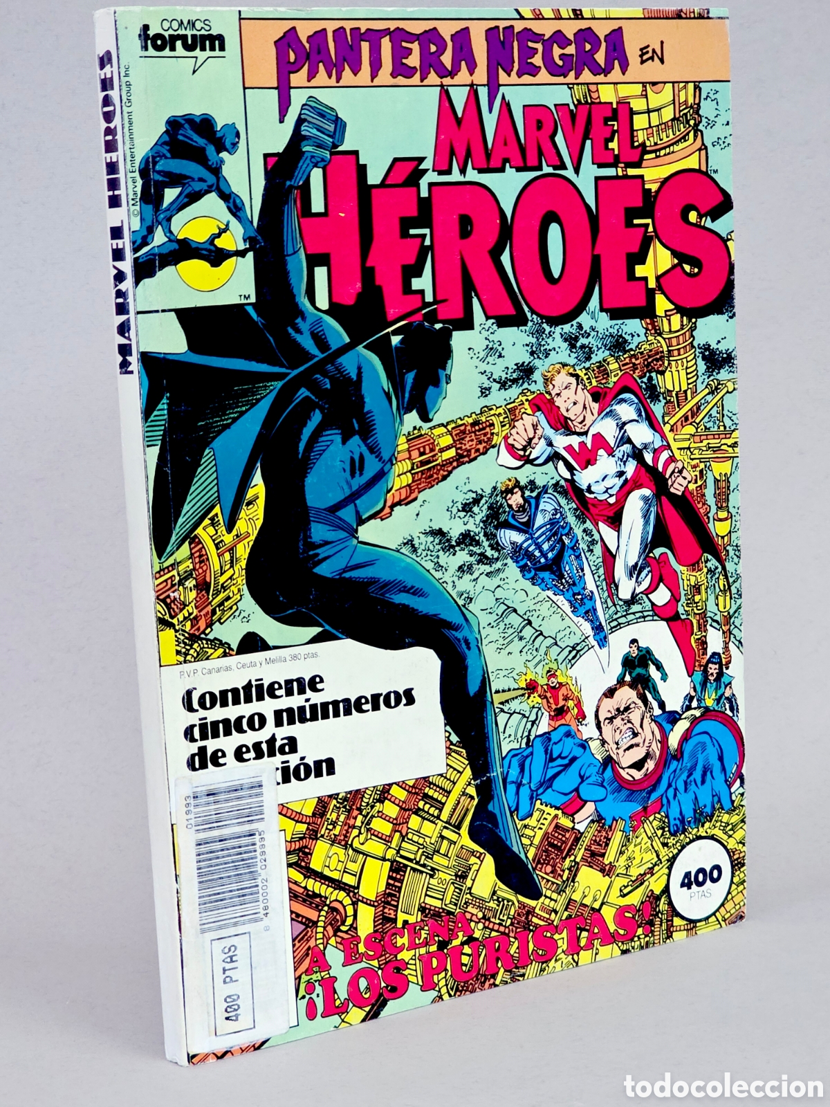 C&oacute;mics: C&Oacute;MIC MARVEL HEROES 41 AL 45 FORUM RETAPADO PANTERA NEGRA EXCELENTE ESTADO