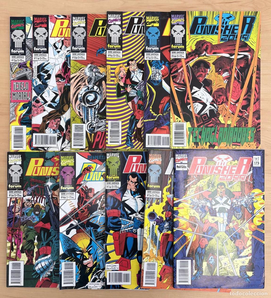 C&oacute;mics: LOTE DE 11 C&Oacute;MICS PUNISHER 2099 N&ordm; 1-12 (FALTA N&ordm; 8).FORUM, 1993