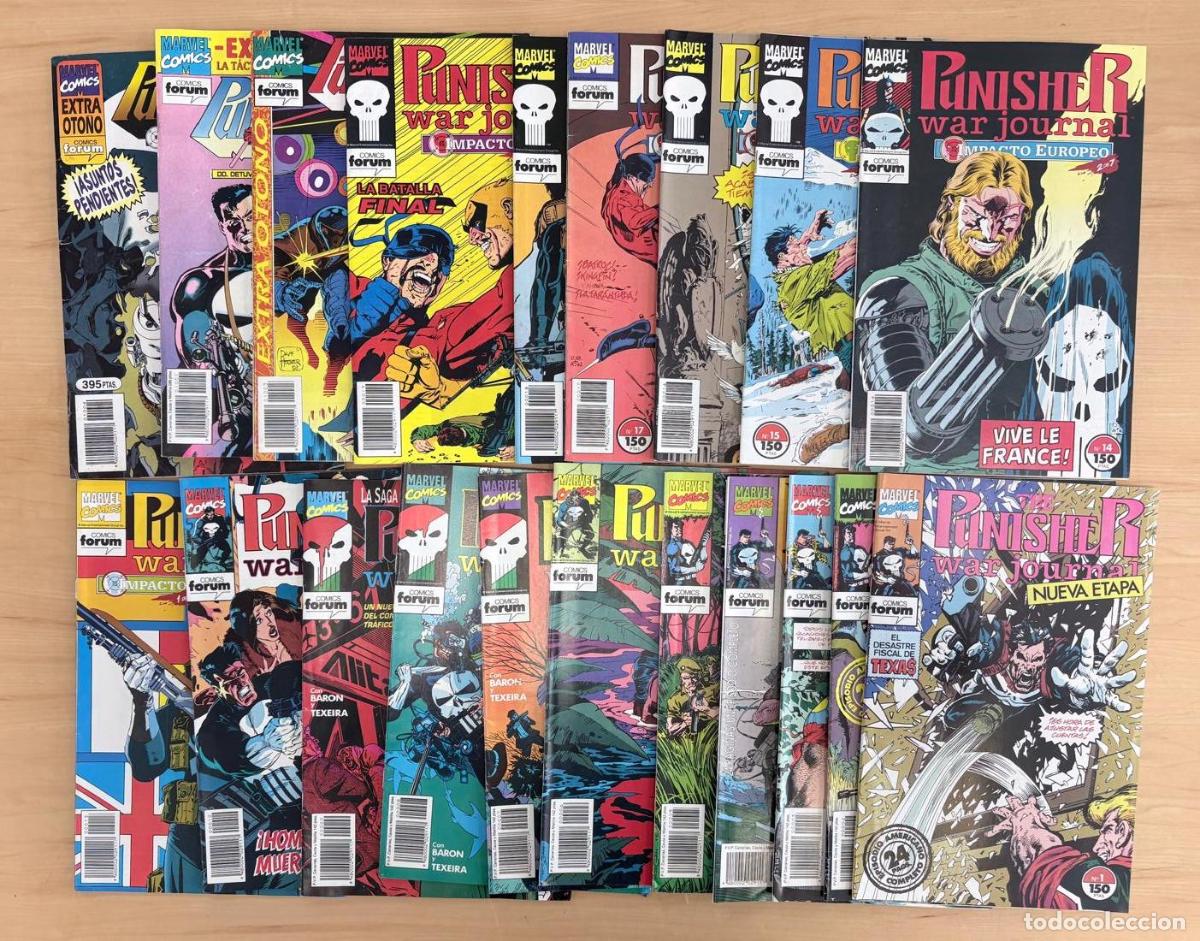 C&oacute;mics: LOTE DE 19 C&Oacute;MICS THE PUNISHER: WAR JOURNAL N&ordm; 1-19 (FALTAN N&ordm; 11 Y 12) + 2 ESPECIALES. FORUM, 1992