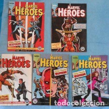 C&oacute;mics: Lote 5 C&oacute;mics Marvel H&eacute;roes Kitty Pryde Wolverine 1986 Forum Saldo PEIFER