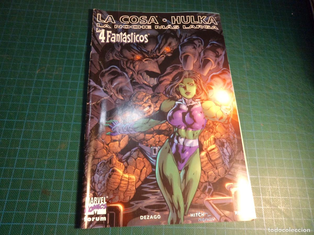 C&oacute;mics: La Cosa y Hulka. La noche mas larga. Forum. Portada tocada. ver foto.