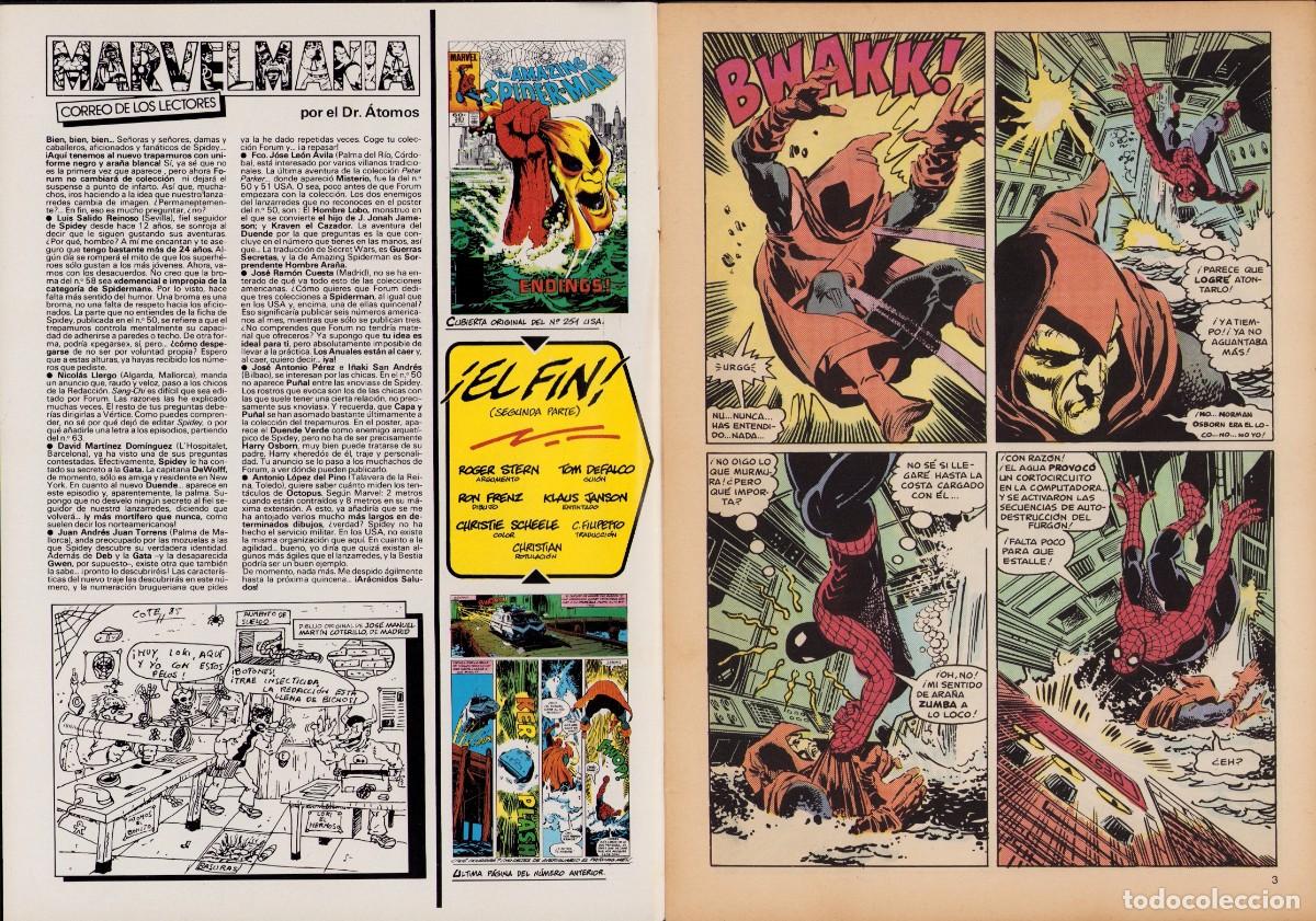 C&oacute;mics: Spiderman Vol. 1 N&ordm; 67, Comics Forum 1985 - Foto 3
