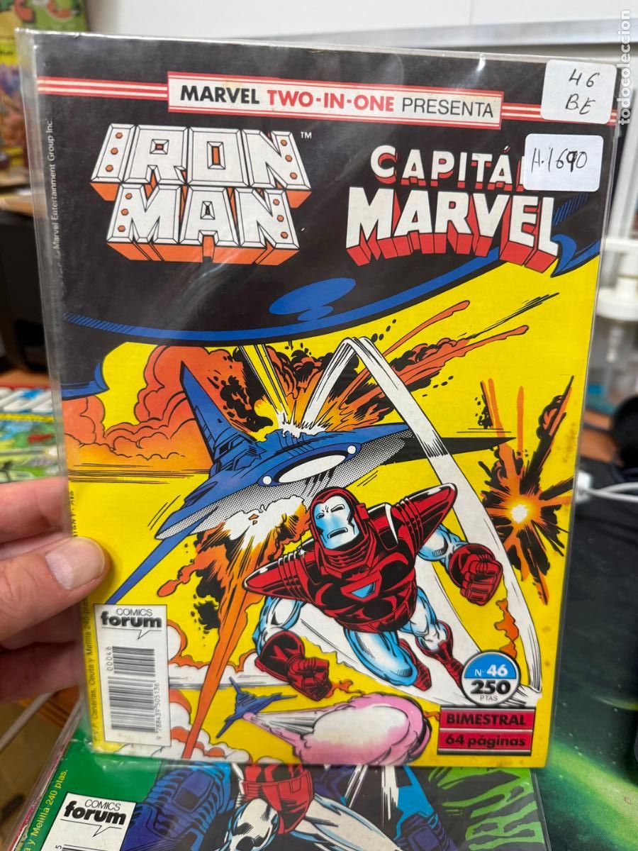C&oacute;mics: HOMBRE DE HIERRO IRON MAN CAPITAN MARVEL EDITORIAL FORUM NUMERO 46