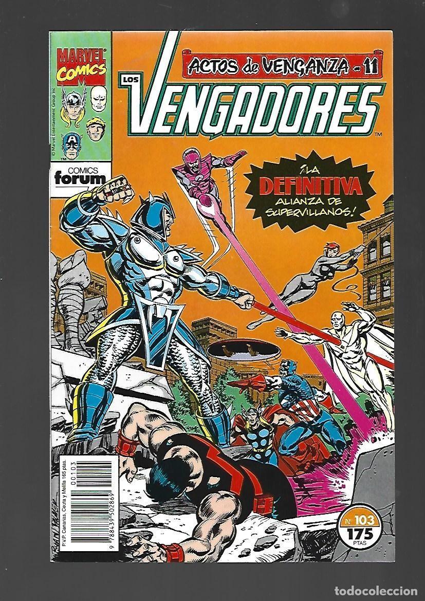 C&oacute;mics: Los Vengadores, 103, 1991, Forum, muy buen estado